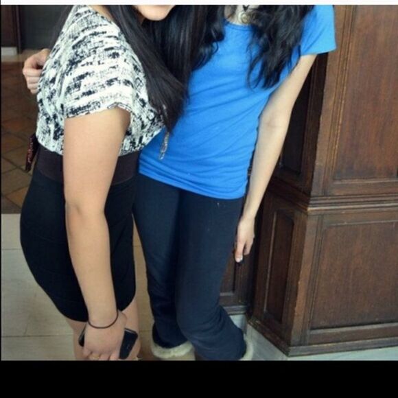 Forever21 work dress geo top bandage bottom LBD - Picture 2 of 3